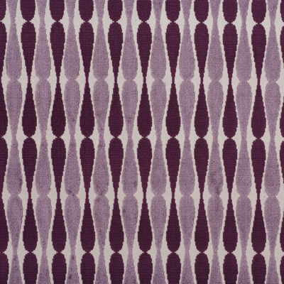 Dragonfly Taupe/Grape by Groundworks Designer Fabric ALLEGRA HICKS COLLECTION VISCOSE - 92%;POLYESTER - 8% Belgium HEAVY Horizontal: 1.5 and Vertical: 5.25 53 - Swanky Fabrics -