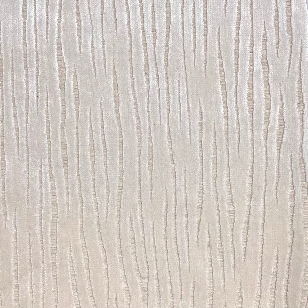 Dream Space Stripe Pearl by Europatex Designer Fabric Dream Space 63.90 % Rayon, 27.86% Polyester, 8.24% Polyester+Linen 14" H, 15" V 57.00 inches - Swanky Fabrics -