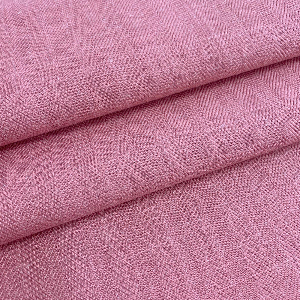 Drew Flamingo by Magnolia Designer Fabric - 90% Poly, 10% Linen India 100000 Horizontal: and Vertical: 55 - Swanky Fabrics -