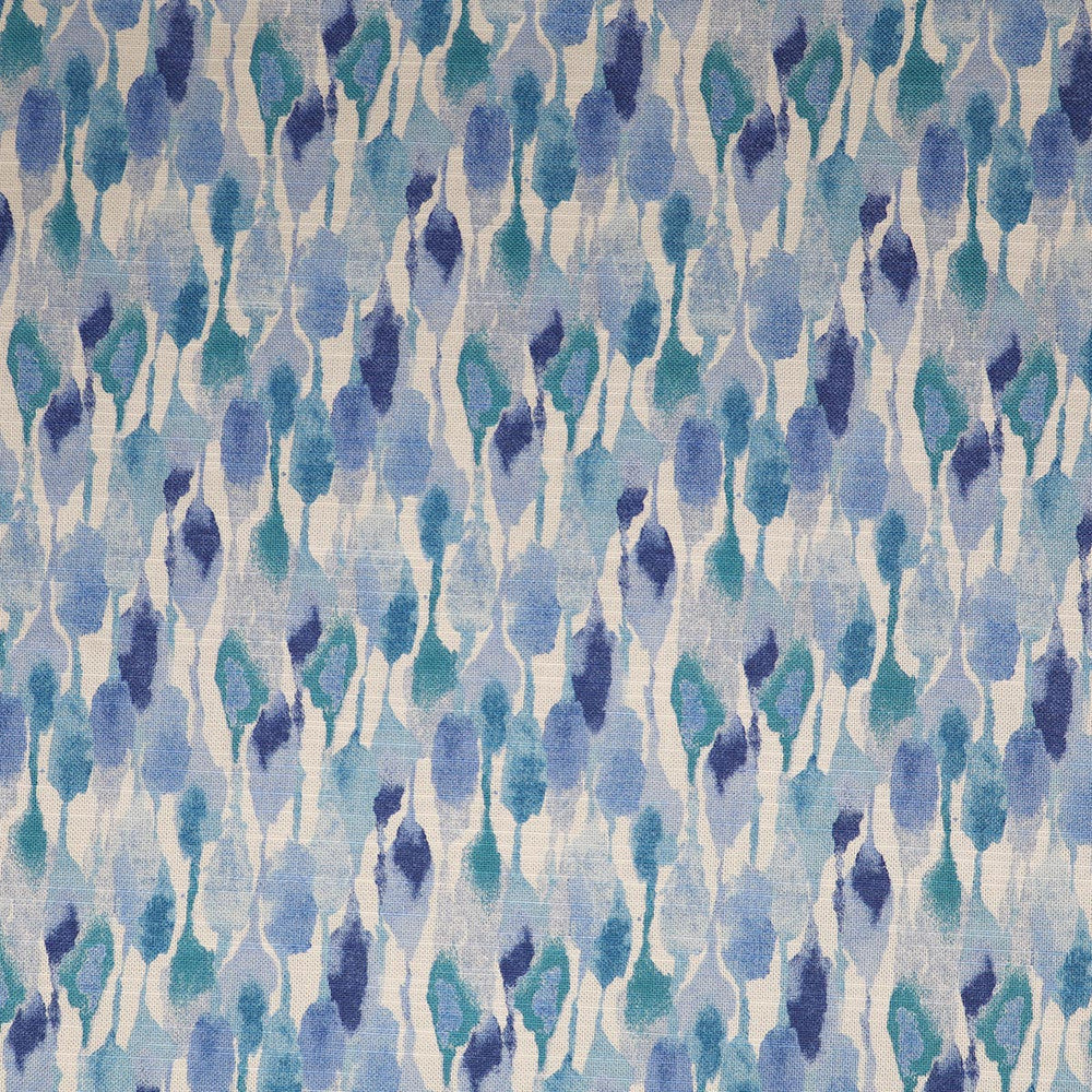 Drip Blues by Magnolia Designer Fabric - 100% Cotton China 24000 Horizontal: 3 and Vertical: 8.4 54 - Swanky Fabrics -