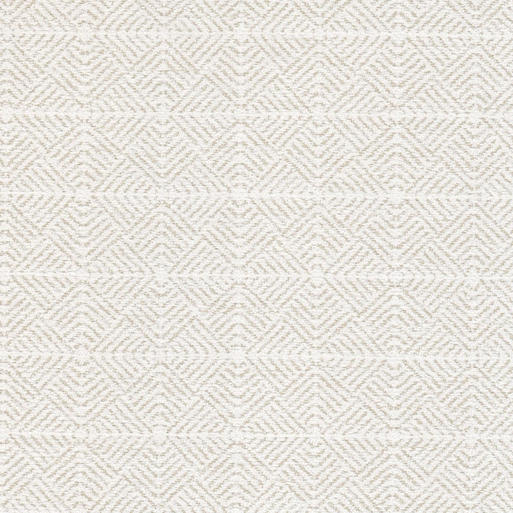 Duke 2 Oatmeal by Stout Designer Fabric LIVING IS EASY BONE/WHEAT 100%POL CHINA Horizontal: 2.250 and Vertical: 2.250 56 in - Swanky Fabrics -
