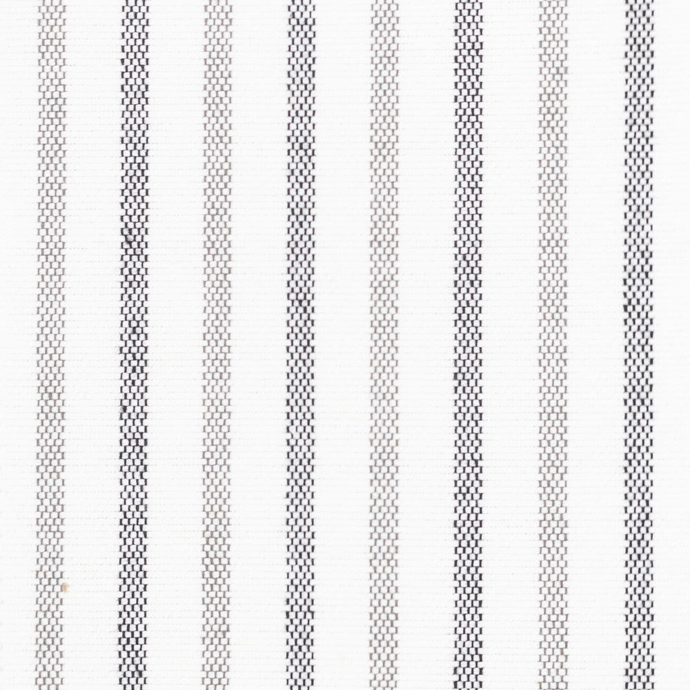 Duty 2 Salt/Pepper by Stout Designer Fabric JUST STRIPES NATURAL/CHARCOAL 60%COT 40%POL USA PERFORMANCE RATED FABRIC FLAME RETARDANT-U.F.A.C. CLASS 1 CATB 117-2013 WYZENBEEK 100 000 DOUBLE RUB WEAR TEST (HEAVY DUTY) Horizontal: 0.000 and Vertical: 1.625 55.5 in - Swanky Fabrics -