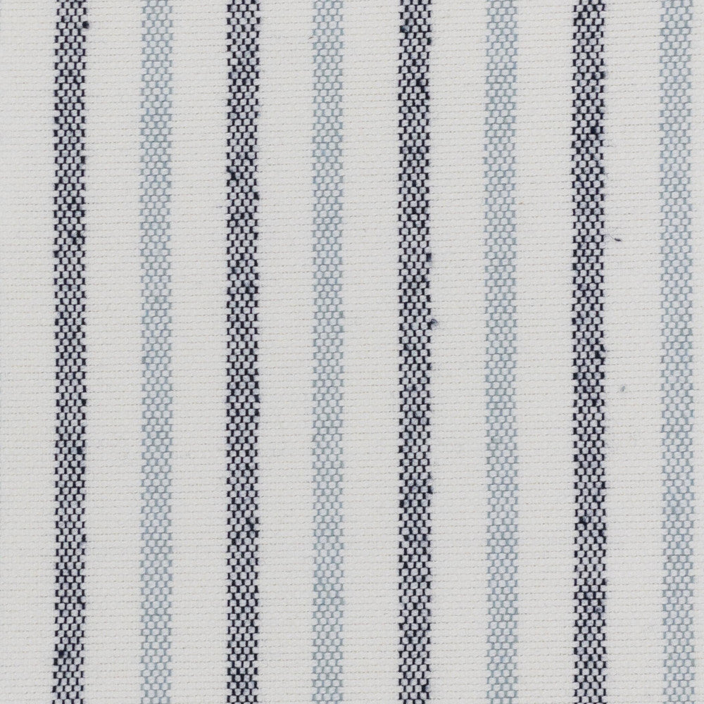 Duty 3 Blue/White by Stout Designer Fabric JUST STRIPES BLUE/SPRING 60%COT 40%POL USA CATB 117-2013 Horizontal: 0.000 and Vertical: 1.625 55.5 in - Swanky Fabrics -