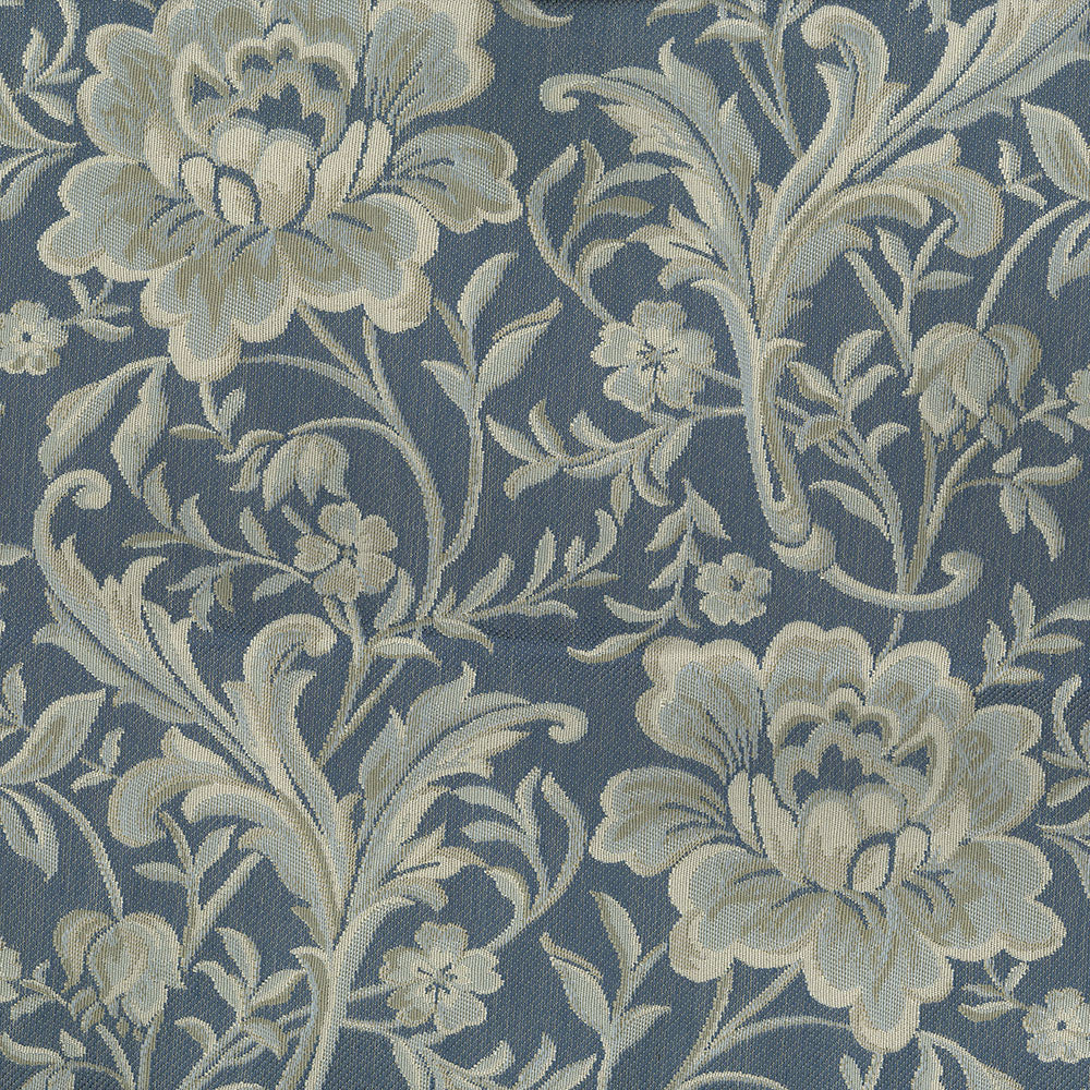 Regime 305 Lapis by ABBEYSHEA Designer Fabric 74% Polyester, 16% Cotton, 10% Rayon China 45,000 Double Rubs (Wyzenbeek) </p><p>Repeat: Horizontal: 9.5" (23.0 cm) Up the Roll and Vertical: 9.6" (24.3 cm) Across the Roll 55" (140 cm) - Swanky Fabrics -