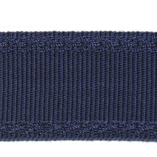 Dainty - Navy by Europatex Designer Fabric Dainty & Majestic 100% Polyester China See Sample Horizontal: N/A and Vertical: N/A 1.50 inches  - Swanky Fabrics -