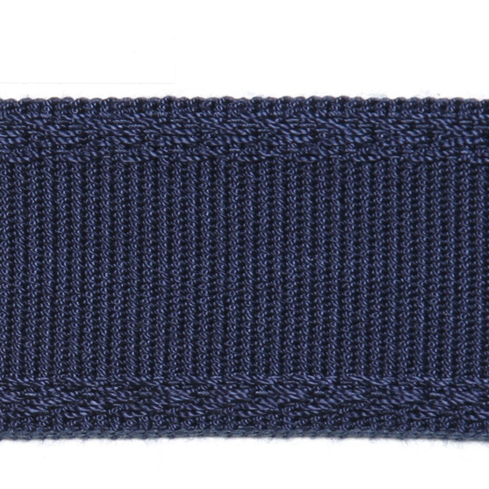 Dainty Navy by Europatex Designer Fabric Dainty & Majestic 100% Polyester 1.50 inches - Swanky Fabrics -