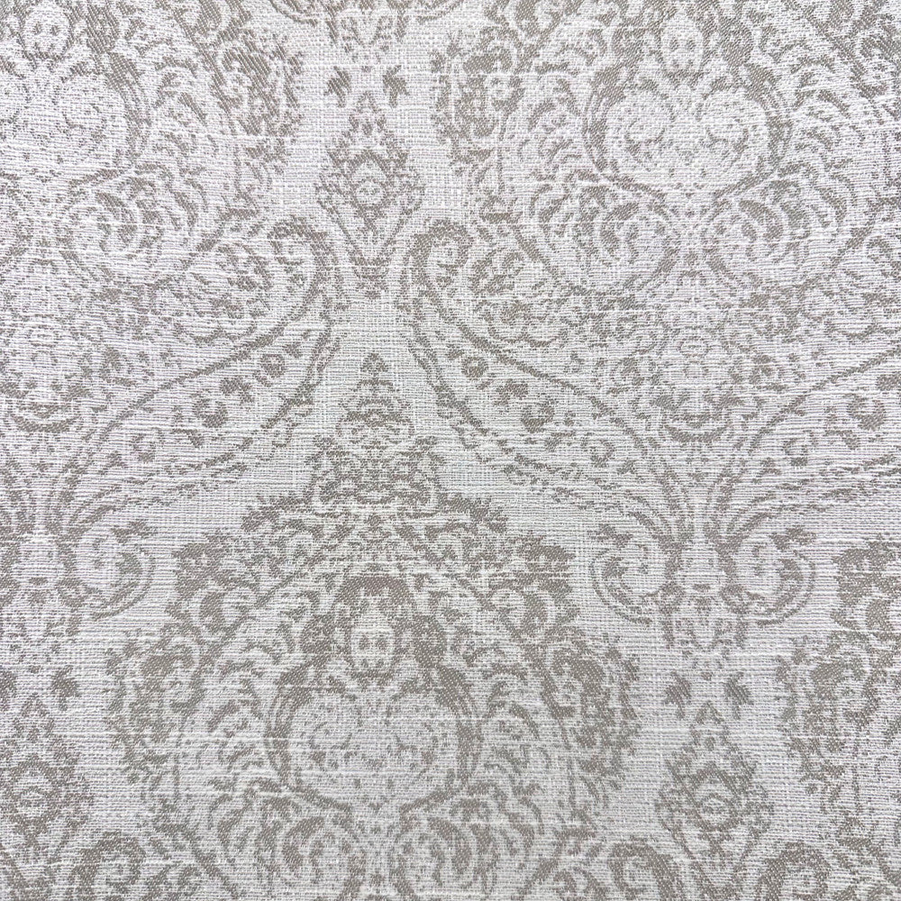 Dalliance A Silver by Europatex Designer Fabric Dalliance 60% Polyester, 40% Cotton 6.67" H, 12" V 54.00 inches - Swanky Fabrics -