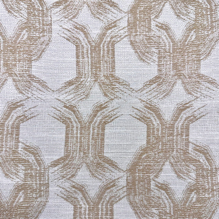 Dalliance C Porridge by Europatex Designer Fabric Dalliance 60% Polyester, 40% Cotton 6.67" H, 6" V 54.00 inches - Swanky Fabrics -