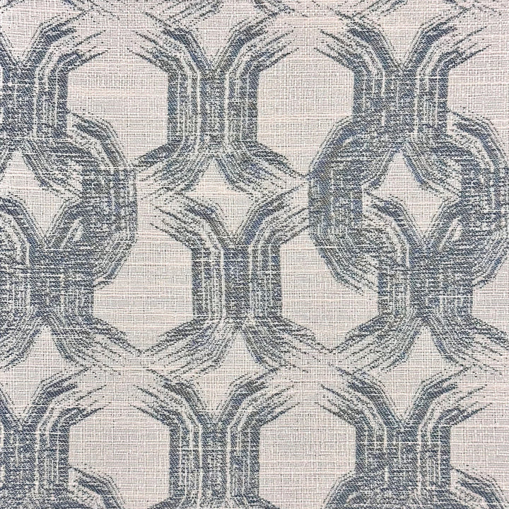 Dalliance C Steel by Europatex Designer Fabric Dalliance 60% Polyester, 40% Cotton 6.67" H, 6" V 54.00 inches - Swanky Fabrics -