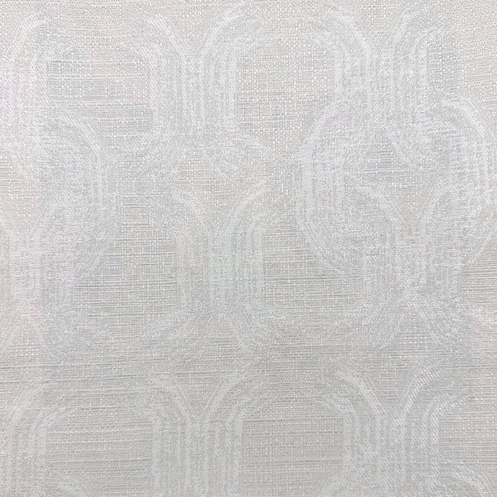 Dalliance C White by Europatex Designer Fabric Dalliance 60% Polyester, 40% Cotton 6.67" H, 6" V 54.00 inches - Swanky Fabrics -