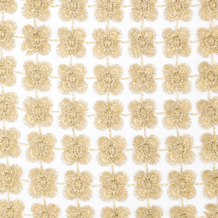 Daphne Brass by Europatex Designer Fabric Daphne & Twinkle 100% Polyester 01.00" H, 01.00" V 110.00 inches - Swanky Fabrics -