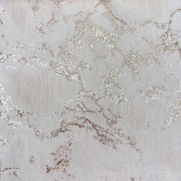 Dazzle Marble Golden White by Europatex Designer Fabric Dazzle 100% Polyester 118.00 inches - Swanky Fabrics -