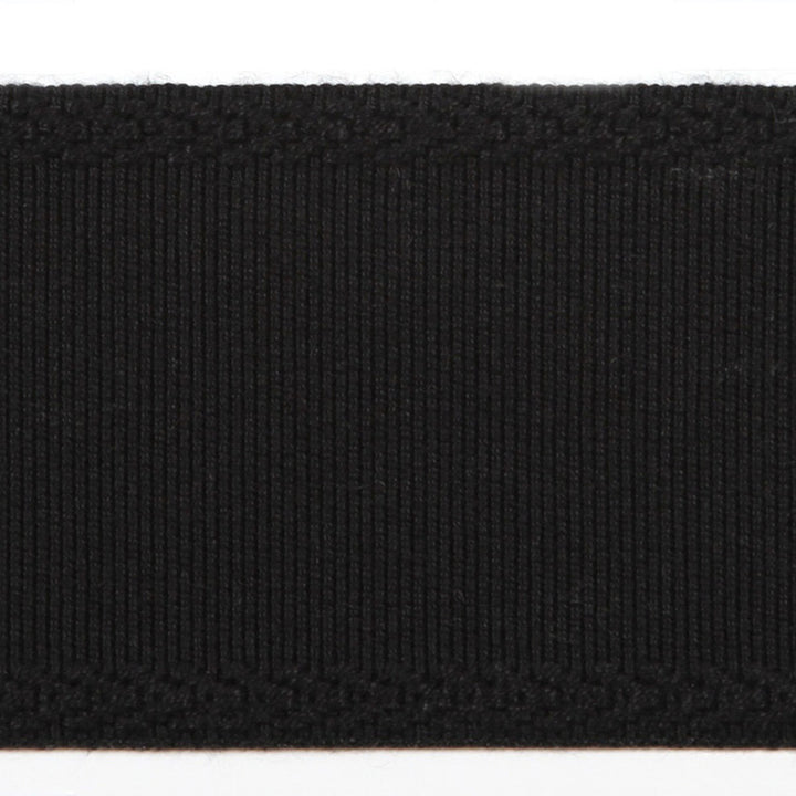 Libeco Black by Europatex Designer Fabric Designers Choice 100% Fibranne 2.25 inches - Swanky Fabrics -