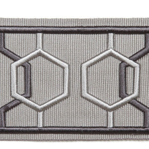 Dimensions Steel by Europatex Designer Fabric