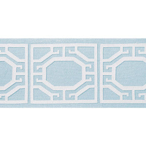 Gate Applique Tape Mist E12003 by Thibaut Designer Fabric