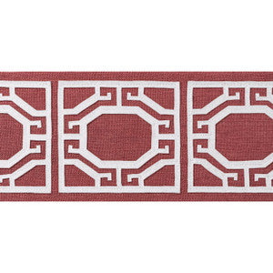 Gate Applique Tape Cranberry E12006 by Thibaut Designer Fabric