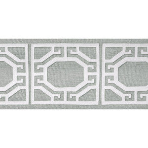 Gate Applique Tape Platinum E12009 by Thibaut Designer Fabric