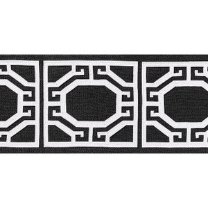 Gate Applique Tape Onyx E12010 by Thibaut Designer Fabric