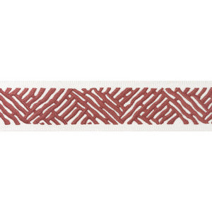 Cobble Hill Tape Cranberry E12016 by Thibaut Designer Fabric