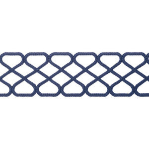 Ripley Applique Navy E12025 by Thibaut Designer Fabric