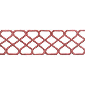 Ripley Applique Cranberry E12026 by Thibaut Designer Fabric