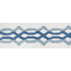 Hartney Tape Sky and Bermuda E12087 by Thibaut Designer Fabric