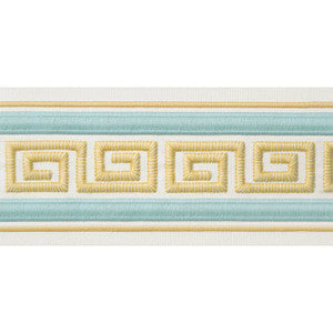Avenue Tape Mist and Sunshine E12111 by Thibaut Designer Fabric