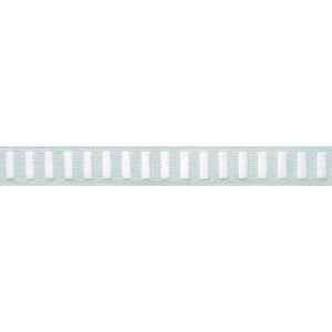 Dash Tape White on Mist E12128 by Thibaut Designer Fabric
