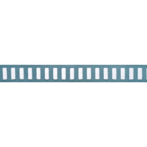 Dash Tape White on Ocean E12131 by Thibaut Designer Fabric
