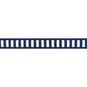 Dash Tape White on Navy E12133 by Thibaut Designer Fabric