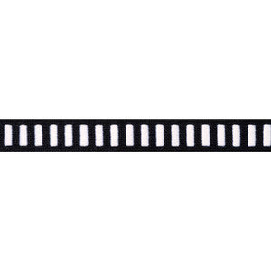 Dash Tape White on Onyx E12134 by Thibaut Designer Fabric