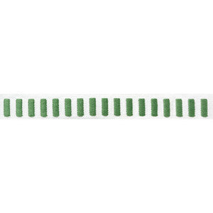 Dash Tape Kelly on White E12137 by Thibaut Designer Fabric