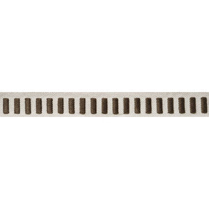 Dash Tape Chocolate on Linen E12138 by Thibaut Designer Fabric