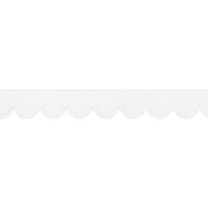 Pippa Tape Snow White E12151 by Thibaut Designer Fabric
