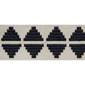 King'S Point Tape Onyx E12176 by Thibaut Designer Fabric
