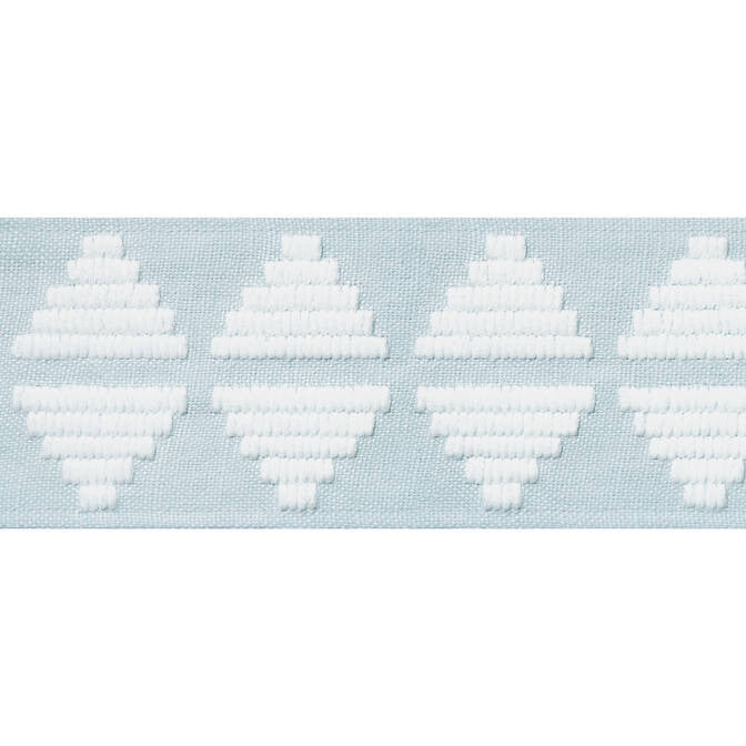 King'S Point Tape Mist E12181 by Thibaut Fabric Thibaut Fabric King'S Point Tape Mist E12181Fabric Tapes & Trims Volume 2 44% Poly, 32% Linen, 24%Cotton INDIA </p><p>Repeat: V: 2.13 3.25 - Fabric Carolina -
