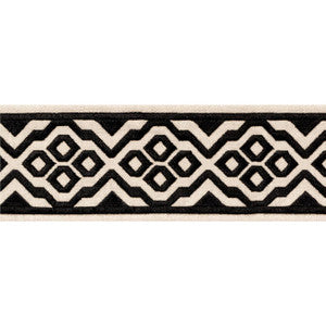 Belinda Tape Onyx E12186 by Thibaut Designer Fabric