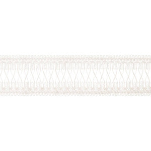 Cecily Tape Snow White E12195 by Thibaut Designer Fabric