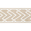 Summit Applique Tape White on Linen E12207 by Thibaut Designer Fabric