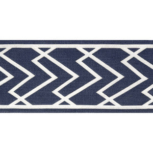 Summit Applique Tape Navy E12216 by Thibaut Designer Fabric