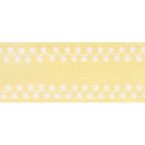 Perla Tape Daffodil E12221 by Thibaut Designer Fabric