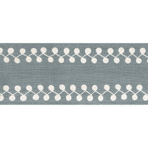 Perla Tape Slate E12226 by Thibaut Designer Fabric