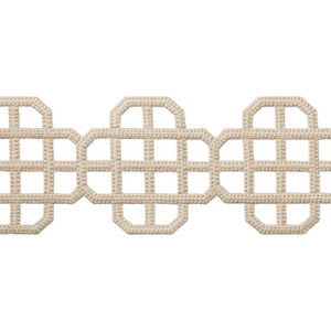 Fret Applique Linen E12263 by Thibaut Designer Fabric