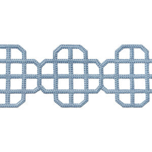 Fret Applique Sky E12267 by Thibaut Designer Fabric