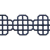 Fret Applique Navy E12269 by Thibaut Designer Fabric