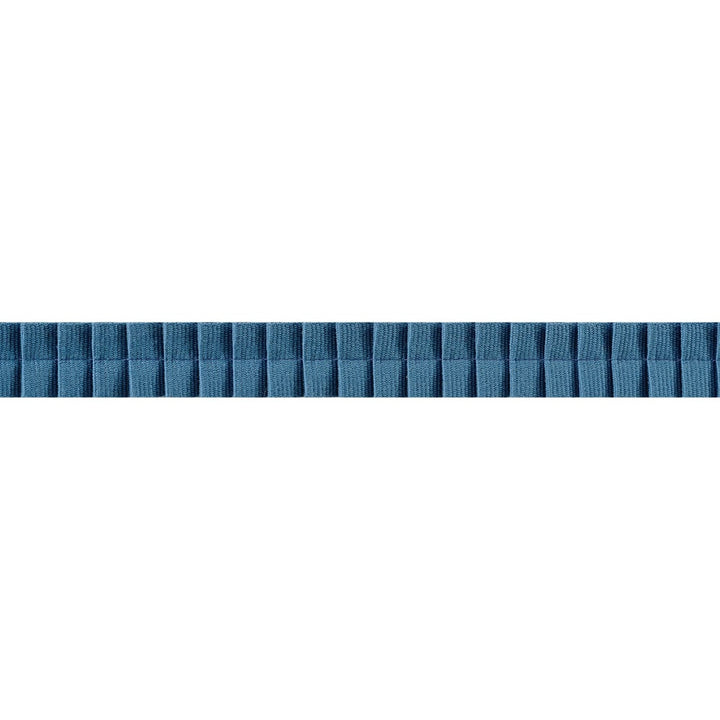 Pleated Tape French Blue E12312 by Thibaut Trim Thibaut Trim Pleated Tape French Blue E12312Trim SOLEIL 100% Cotton U.S.A </p><p>Repeat: H: , V: 0.87 in  (2.21 cm) - Fabric Carolina -
