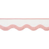 Wave Tape Blush on White E12329 by Thibaut Designer Trim