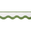 Wave Tape Leaf on White E12331 by Thibaut Designer Trim