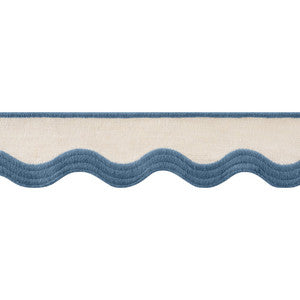 Wave Tape Cadet on Linen E12336 by Thibaut Designer Trim