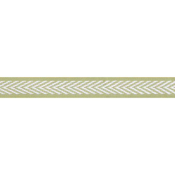 Westport Tape Spring Green E81837 by Thibaut Fabric Thibaut Fabric Westport Tape Spring Green E81837Fabric Tapes & Trims Vol. 4 100% Solution Dyed Polyester UNITED KINGDOM </p><p>Repeat: V: - 1 - Fabric Carolina -